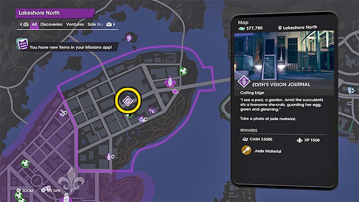 Z sekretem tym powiązany jest jadeitowy materiał (Jade Material) - Saints Row: Cutting Edge - opis przedsięwzięcia, znajdźki Edith - Saints Row - poradnik do gry