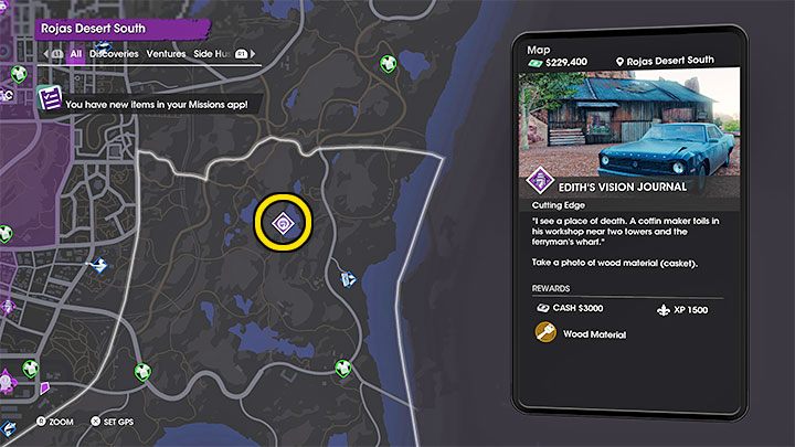 Z sekretem tym powiązany jest drewniany materiał (Wood Material) - Saints Row: Cutting Edge - opis przedsięwzięcia, znajdźki Edith - Saints Row - poradnik do gry