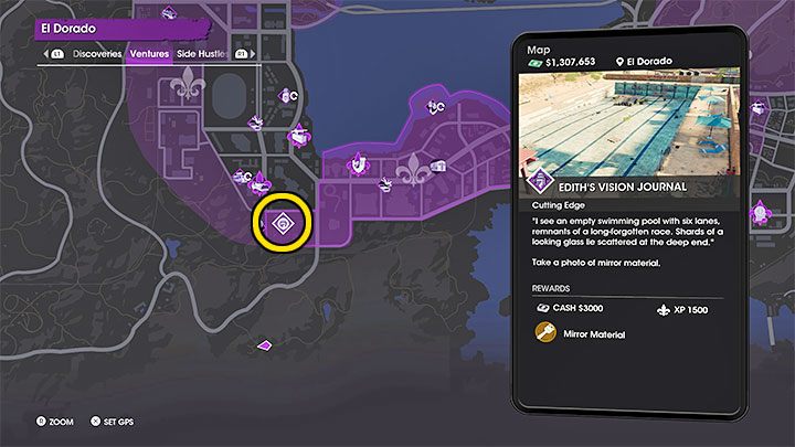 Z sekretem tym powiązany jest lustrzany materiał (Mirror Material) - Saints Row: Cutting Edge - opis przedsięwzięcia, znajdźki Edith - Saints Row - poradnik do gry