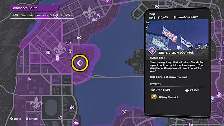 Z sekretem tym powiązany jest galaktyczny materiał (Galaxy Material) - Saints Row: Cutting Edge - opis przedsięwzięcia, znajdźki Edith - Saints Row - poradnik do gry