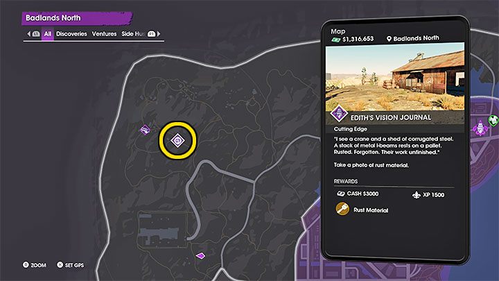 Z sekretem tym powiązany jest rdzawy materiał (Rust Material) - Saints Row: Cutting Edge - opis przedsięwzięcia, znajdźki Edith - Saints Row - poradnik do gry