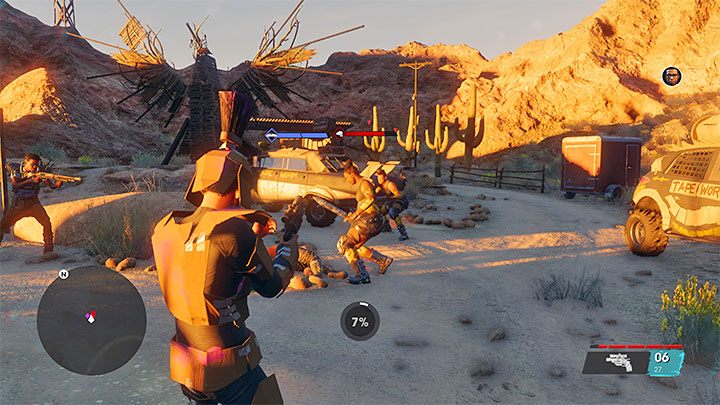 Powróćcie do auta i wyruszcie do obozu z Południowych Pustkowi (Badlands South) - Saints Row 2022: Pustynna Rada (The Dustmoot) - solucja, opis przejścia - Saints Row - poradnik do gry