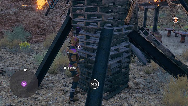 Po walkach podejdźcie do dużej drewninanej konstrukcji na terenie wrogiego obozu - Saints Row 2022: Pustynna Rada (The Dustmoot) - solucja, opis przejścia - Saints Row - poradnik do gry