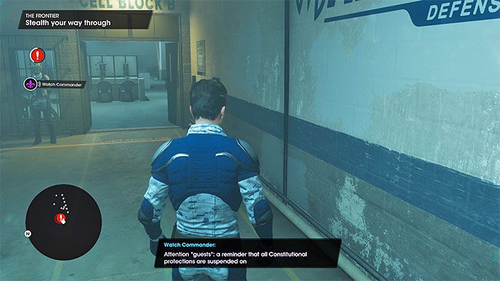 Po znalezieniu się wewnątrz więzienia musicie unikać wykrycia przez innych wartowników - alarm oznacza zawalenie misji - Saints Row 2022: Pogranicze (The Frontier) - solucja, opis przejścia - Saints Row - poradnik do gry