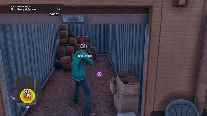 Biegajcie wzdłuż kolejnych rzędów garażów - Saints Row 2022: Corpus delicti (Body of Evidence) - solucja, opis przejścia - Saints Row - poradnik do gry