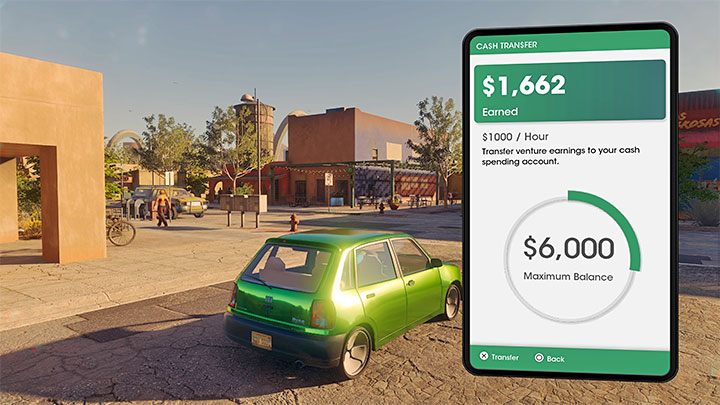 Gotówka nie jest przelewana automatycznie, ale transferu pieniędzy możecie dokonać przez aplikację Cash Transfer - Saints Row: Kasa (Cash) - jak zarabiać i na co wydawać? - Saints Row - poradnik do gry