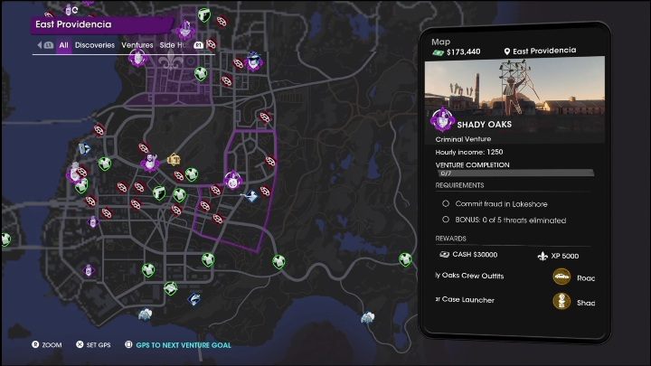 Aby Shady Oaks powstało na mapie miasta musicie wyznaczyć jego miejsce na mapie przedsiębiorstw - Saints Row 2022: Shady Oaks - opis przedsięwzięcia - Saints Row - poradnik do gry