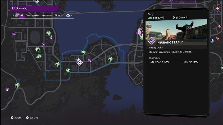 Waszym zadaniem jest wykonanie 6 przekrętów z ubezpieczeniem znanych już od kilku części Saints Row - Saints Row 2022: Shady Oaks - opis przedsięwzięcia - Saints Row - poradnik do gry