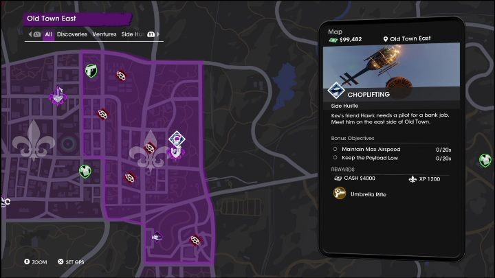 Nagrody za wykonanie aktywności pobocznej Podnoszenie ciężarów - Saints Row 2022: Skoki na boku (Wschodnie Stare Miasto) - lista, opisy aktywności - Saints Row - poradnik do gry