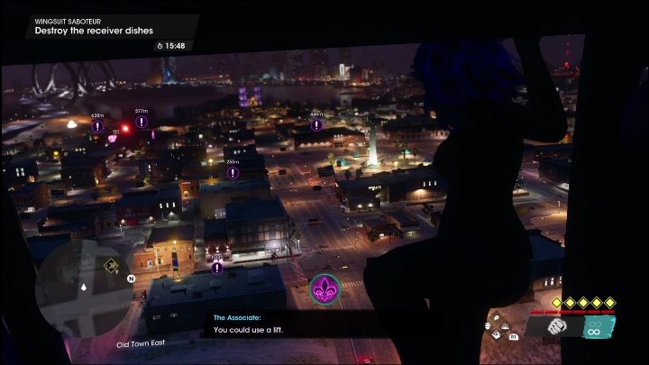 W centralnej części lokacji dotrzecie do zleceniodawcy, który potrzebuje Waszej pomocy - Saints Row 2022: Skoki na boku (Wschodnie Stare Miasto) - lista, opisy aktywności - Saints Row - poradnik do gry
