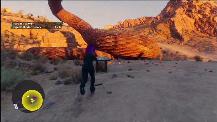 Idąc w prawo zobaczycie figurę wielkiego węża - Saints Row 2022: Odkrycia (Południowe Pustkowia) - lista i opisy aktywności - Saints Row - poradnik do gry