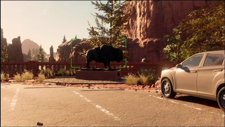 Waszym zadaniem jest zrobienie zdjęcia posągu stojącego na parkingu - Saints Row 2022: Odkrycia (Północna pustynia Rojas) - lista i opisy aktywności - Saints Row - poradnik do gry