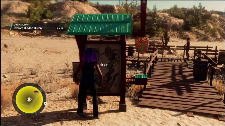 Aktywność rozpocznie się, gdy klikniecie przycisk na tablicy startowej, zaraz przed punktem turystycznym - Saints Row 2022: Odkrycia (Północne Pustkowia) - lista i opisy aktywności - Saints Row - poradnik do gry