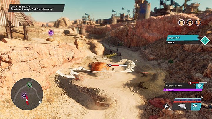 Podczas przeprawy przez fort warto kontynunować korzystanie z ataku Roar, który jest w stanie osłabiać mijanych przeciwników - Saints Row 2022: Do wyłomu (Unto the Breach) - solucja, opis przejścia - Saints Row - poradnik do gry