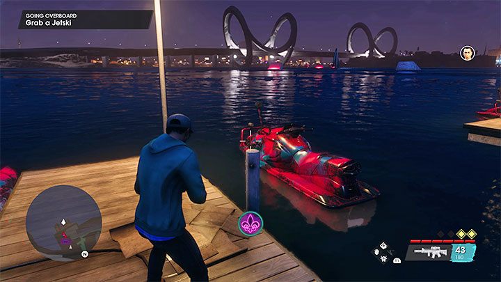Dotrzyjcie do wyjścia z budynku i skierujcie się w stronę wody - Saints Row 2022: Wszyscy na pokład (Going Overboard) - solucja, opis przejścia - Saints Row - poradnik do gry