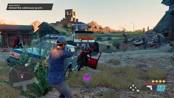 Wasze bronie (nie licząc pistoletu) nie będą początkowo posiadały amunicji - Saints Row 2022: W samo południe (High Noon) - solucja, opis przejścia - Saints Row - poradnik do gry