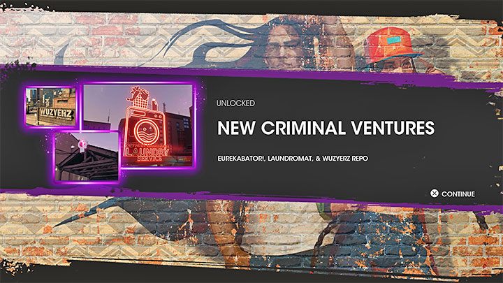 Wymienione powyżej biznesy opisaliśmy na osobnych stronach w rozdziale Przedsięwzięcia - Saints Row 2022: Wysoki profil (Drawing Heat) - solucja, opis przejścia - Saints Row - poradnik do gry