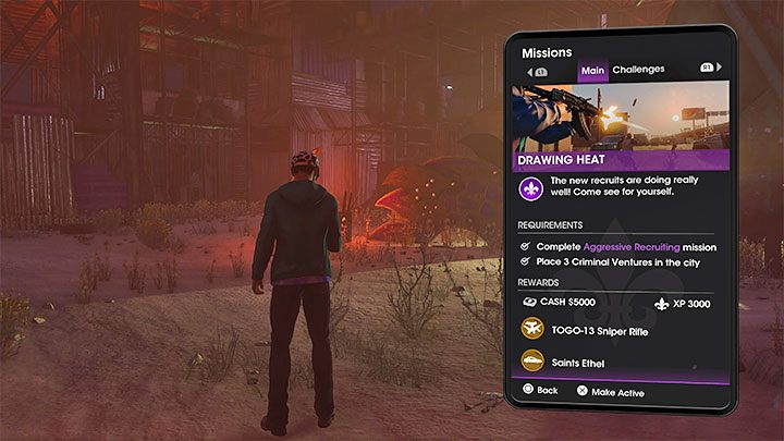 Misja ta jako jedna z pierwszych w kampanii ma dodatkowe wymagania do jej odblokowania, którym musicie sprostać - Saints Row 2022: Wysoki profil (Drawing Heat) - solucja, opis przejścia - Saints Row - poradnik do gry