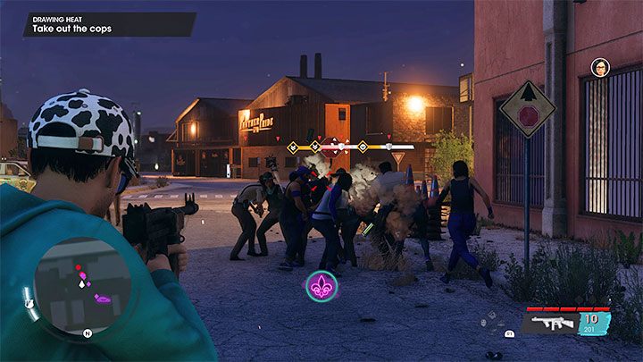Pojawią się siły policji i rozpoczną się walki - Saints Row 2022: Wysoki profil (Drawing Heat) - solucja, opis przejścia - Saints Row - poradnik do gry
