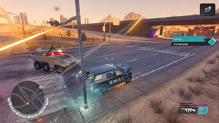 Na najwyższych poziomach policyjnego pościgu do walk mogą dołączać - Saints Row: Czołg - jak ukraść, jak zachować w garażu? - Saints Row - poradnik do gry