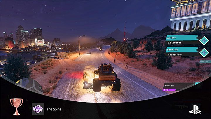 Poprawne wykonanie co najmniej 1 przewrotki pozwoli Wam odblokować trofeum - Saints Row: Trofeum Kręciołki (The Spins) - jak zdobyć? - Saints Row - poradnik do gry