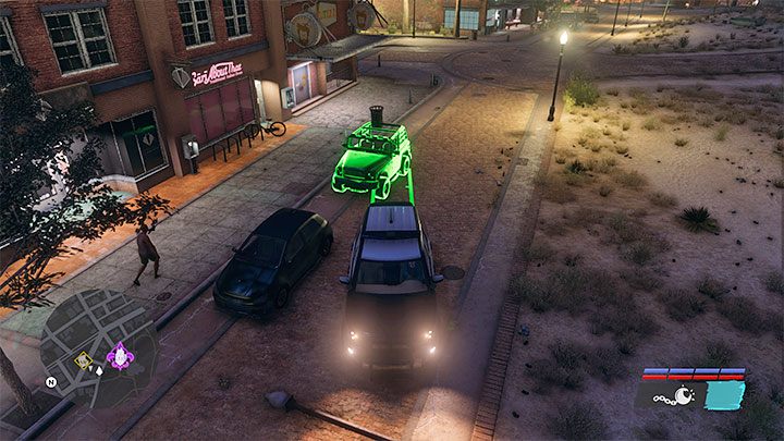 Wyjedźcie zmodyfikowanym pojazdem z garażu i dotrzyjcie do miejsca, w którym stoją zaparkowane auta - Saints Row: Trofeum Stalowa kula (Wrecking Ball) - jak zdobyć? - Saints Row - poradnik do gry