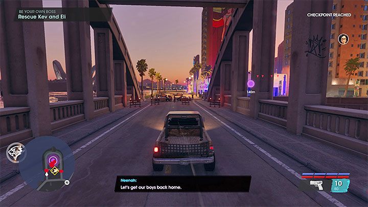 Po scence przerywnikowej znajdziecie się na zewnątrz budynku - Saints Row: Bądź swoim własnym szefem (Be Your Own Boss) - solucja, opis przejścia - Saints Row - poradnik do gry