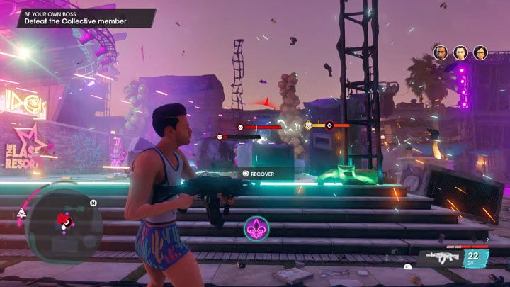 Mini-boss może też powodować eksplozje fajerwerków - Saints Row: Bądź swoim własnym szefem (Be Your Own Boss) - solucja, opis przejścia - Saints Row - poradnik do gry