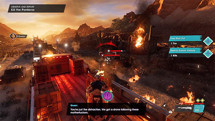 Na naczepie znajduje się stacjonarne działko - przejmijcie nad nim kontrolę - Saints Row: Obserwuj i melduj (Observe and Report) - solucja, opis przejścia - Saints Row - poradnik do gry