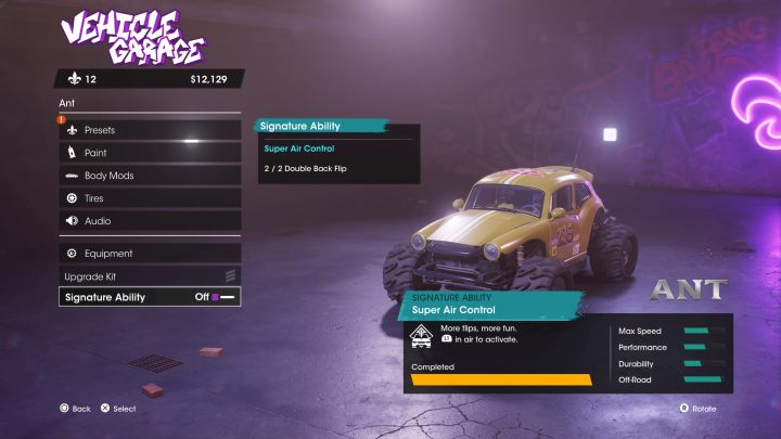 Sposób odblokowania: Wykonaj poczwórną przewrotkę w tył z użyciem nadzwyczajnej kontroli powietrza - Saints Row: Trofea / Osiągnięcia - lista wszystkich, poradnik trofeowy - Saints Row - poradnik do gry