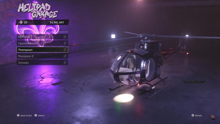 Odblokowanie: Ten helikopter dostępny jest za ukończenie misji głównej - Kuźnia (The Forge) oraz za przedsięwzięcie Wuzyerz Repo - Saints Row 2022: Śmigłowiec - jak odblokować? - Saints Row - poradnik do gry