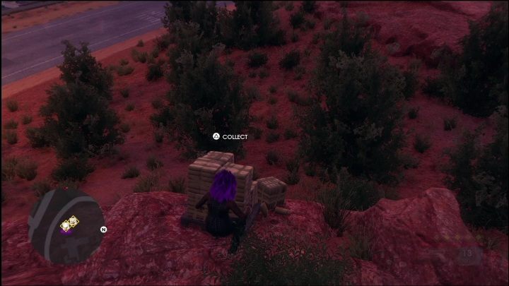Następne 3 palety z narkotykami znajdują się delikatnie na zachód od poprzednich paczek, zaraz obok granicy z lokacją - Saints Row 2022: Odkrycia (Monte Vista) - lista i opisy aktywności - Saints Row - poradnik do gry