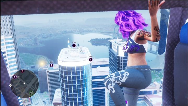 W południowo zachodniej części lokacji dotrzecie do zleceniodawcy, który potrzebuje Waszej pomocy - Saints Row 2022: Skoki na boku (Północne Lakeshore) - lista i opisy aktywności - Saints Row - poradnik do gry