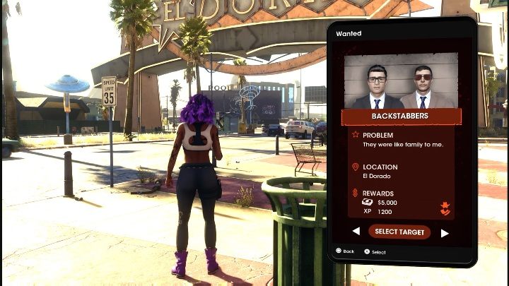 Rozpoczniecie zadanie wchodząc w aplikację Wanted i zlecenie na Backstabbers - Saints Row 2022: Backstabbers - jak wykonać? - Saints Row - poradnik do gry