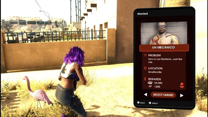 Rozpoczniecie zadanie wchodząc w aplikację Wanted i wybierając postać Un Mecanico - Saints Row 2022: Un Mecanico - jak wykonać? - Saints Row - poradnik do gry
