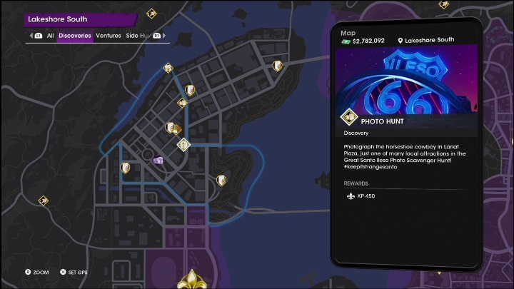 Ta aktywność znajduje się we wschodnio centralnej części, niedaleko punktu szybkiej podróży - Saints Row 2022: Odkrycia (Południowe Lakeshore) - lista i opisy aktywności - Saints Row - poradnik do gry