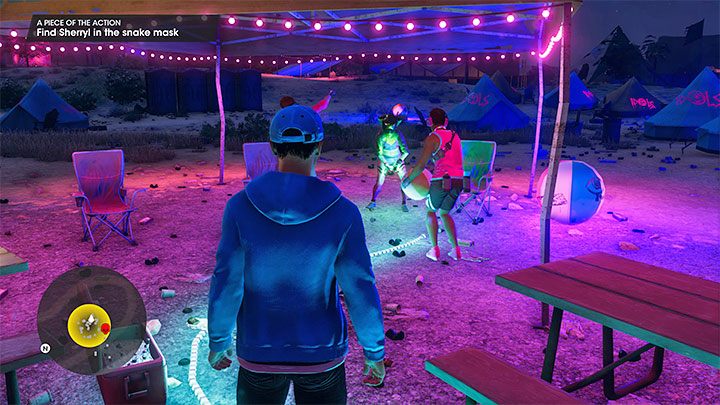 Obozowisko wrogiego gangu jest na północny-wschód od warsztatu - Saints Row 2022: Odrobina emocji (A Piece of the Action) - solucja, opis przejścia - Saints Row - poradnik do gry