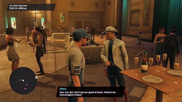 Przejdźcie do głównej sali, w której odbywa się gala - Saints Row 2022: Zasada Petera (The Peter Principle) - solucja, opis przejścia - Saints Row - poradnik do gry