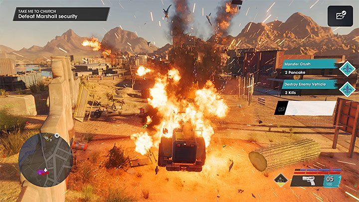 Przy atakowaniu przeciwników warto w dalszym ciągu używać koparki m - Saints Row 2022: Zabierz mnie do kościoła (Take Me to Church) - solucja, opis przejścia - Saints Row - poradnik do gry