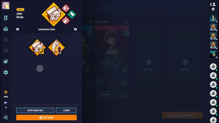 Jake posiada dwa całkiem przydatne wyjątkowe bonusy (signature perks), które możecie wybrać do swojego buildu - MultiVersus: Jake - jak grać? - MultiVersus - poradnik do gry