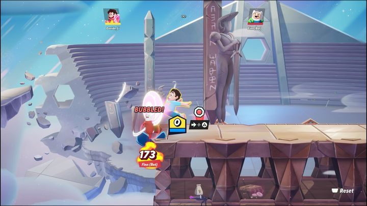 Gdy przeciwnik będzie w bańce (bubbled), pamiętajcie, aby go nie atakować, a po prostu ignorować - MultiVersus: Steven Universe - jak grać? - MultiVersus - poradnik do gry