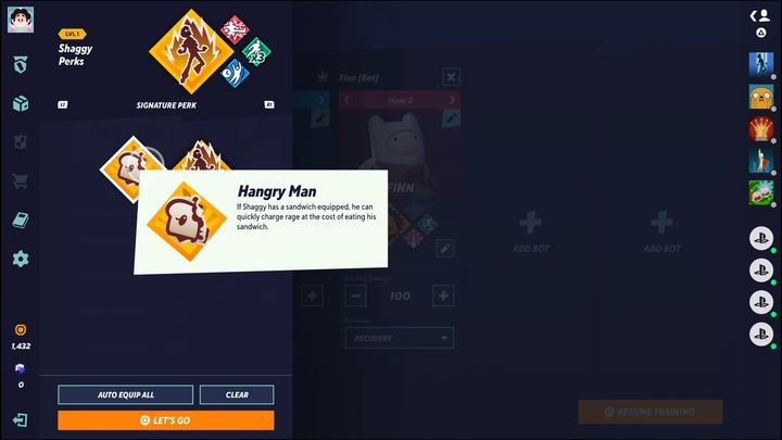 Kudłaty posiada w swoim asortymencie 2 wyjątkowe bonusy (signature perks) - MultiVersus: Kudłaty (Shaggy) - jak grać? - MultiVersus - poradnik do gry