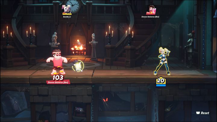 Najbardziej śmiercionośną taktyką jest przylepienie do wroga ładunku wybuchowego, atakowanie go serią podstawowych ciosów zakończonych wybiciem w górę i wrzucenie go w pułapkę zwisającą na balonach - MultiVersus: Harley Quinn - jak grać? - MultiVersus - poradnik do gry