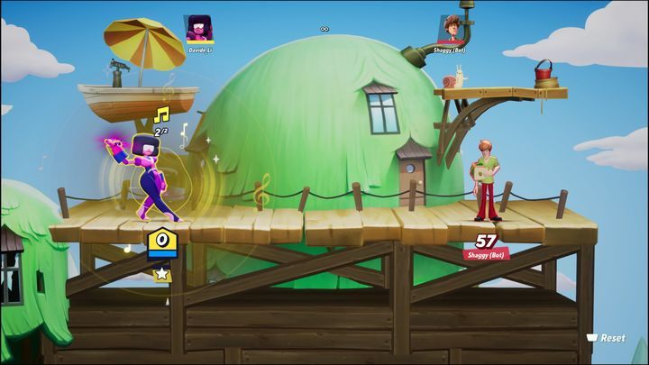 Dobrze na samym początku rozgrywki udać się w bezpieczne miejsce i naładować maksymalną wartość rytmu za pomocą specjalnego ataku neutralnego - MultiVersus: Granat (Garnet) - jak grać? - MultiVersus - poradnik do gry