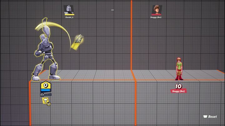 Jeśli jesteście daleko od wroga, możecie strzelać pociskami (normalny atak górny), które po zderzeniu z podłożem zamienią się w śruby - MultiVersus: Stalowy Gigant (Iron Giant) - jak grać? - MultiVersus - poradnik do gry