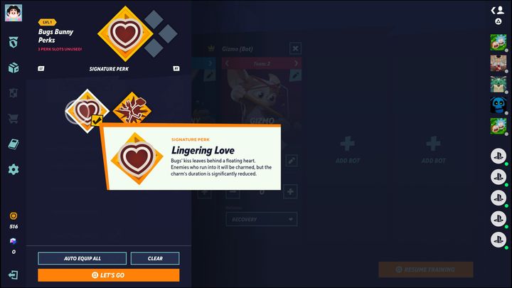 Królik Bugs posiada w swoim asortymencie 2 wyjątkowe bonusy (signature perks) - MultiVersus: Królik Bugs (Bugs Bunny) - jak grać? - MultiVersus - poradnik do gry