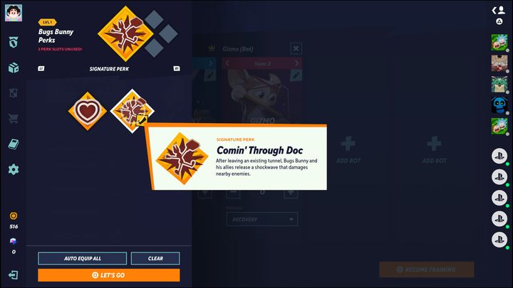 Drugi wyjątkowy bonus to Nadchodzę, doktorku (Comin Through Doc) - MultiVersus: Królik Bugs (Bugs Bunny) - jak grać? - MultiVersus - poradnik do gry