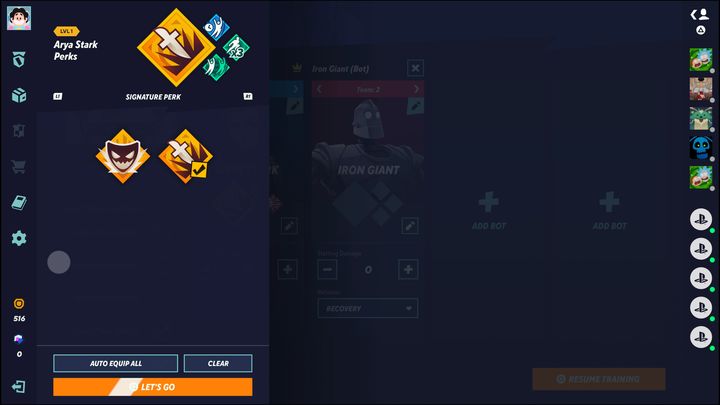 Wyjątkowy bonus powinien być zmieniany w zależności od tego, czy gracie solo lub w trybie 2v2 z sojusznikiem - MultiVersus: Arya Stark - jak grać? - MultiVersus - poradnik do gry