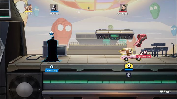 Jeśli chcecie znacząco skrócić dystans do wrogów, skorzystajcie ze swojego samochodu, który stworzycie dzięki specjalnemu atakowi w bok - MultiVersus: Gizmo - jak grać? - MultiVersus - poradnik do gry