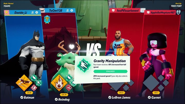 MultiVersus również zachęca do tego, aby używać tych samych bonusów co sojusznik w trybie 2v2 - MultiVersus: System bonusów - perks - MultiVersus - poradnik do gry